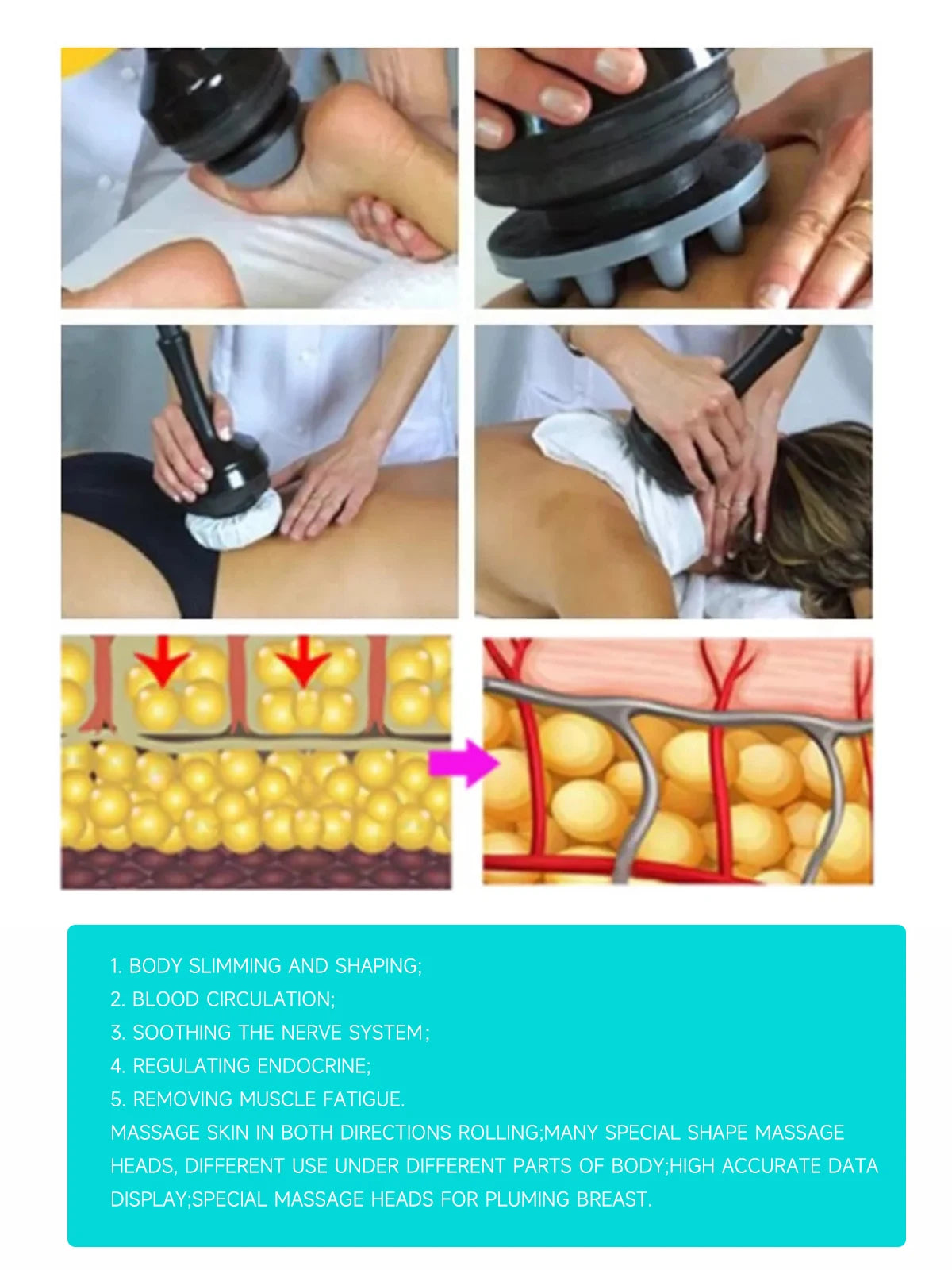 Vibrating Slimming Machine High Frequency Body Shaping Cellulite Reduce Massage