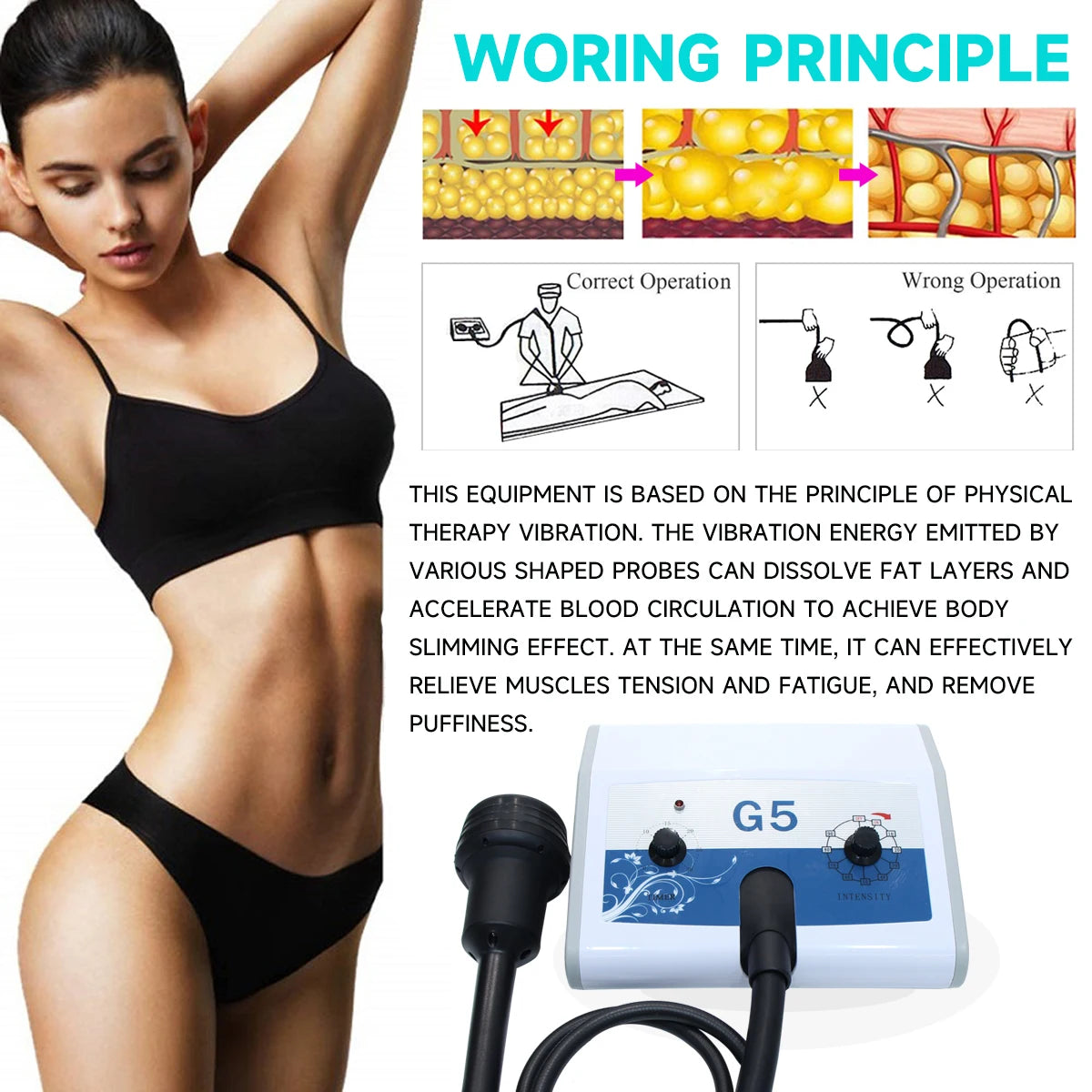 Vibrating Slimming Machine High Frequency Body Shaping Cellulite Reduce Massage