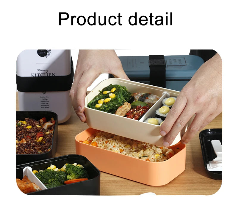 lunch box eco friendly food container bento Microwave heated lunch box for kids