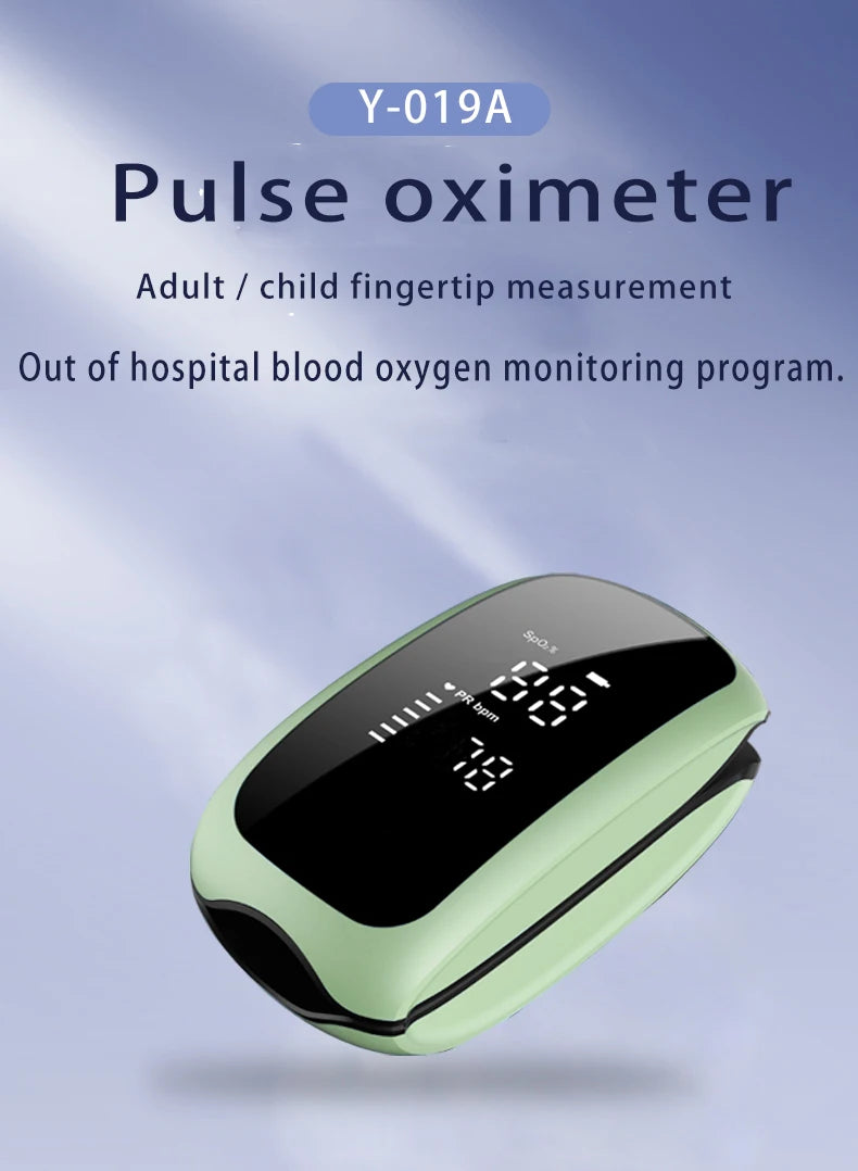 Recharge Finger Pulse Oximeter SpO2 Blood Oxygen Saturation Monitor