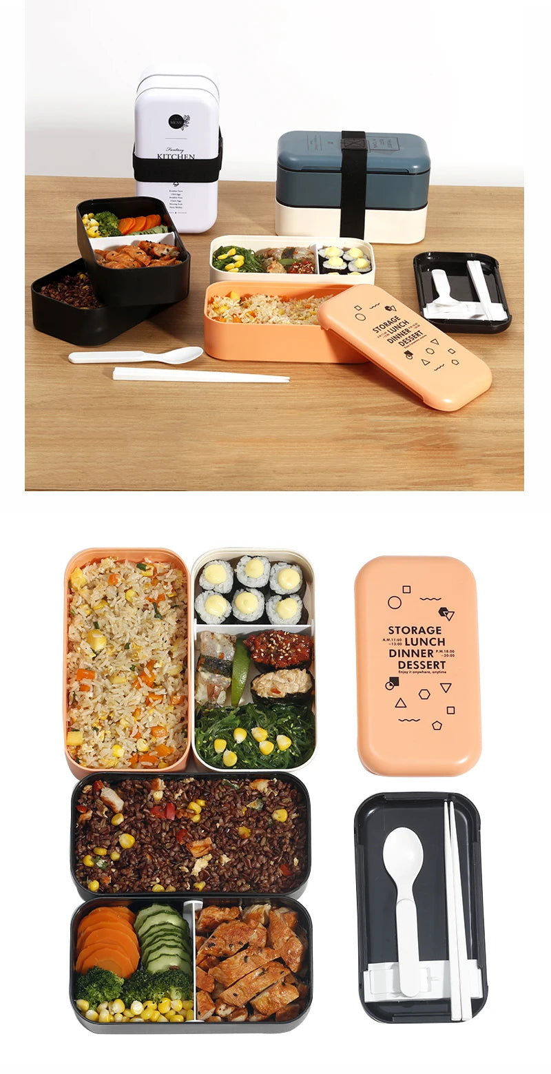 lunch box eco friendly food container bento Microwave heated lunch box for kids