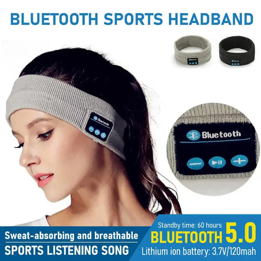 Wireless Bluetooth Earphone Sleeping Running Headband Stereo Earphones