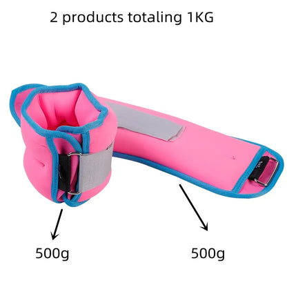 Fitness Equipment Gym Ankle Sandbag D-ring Adjustable Ankle Weight For Dance