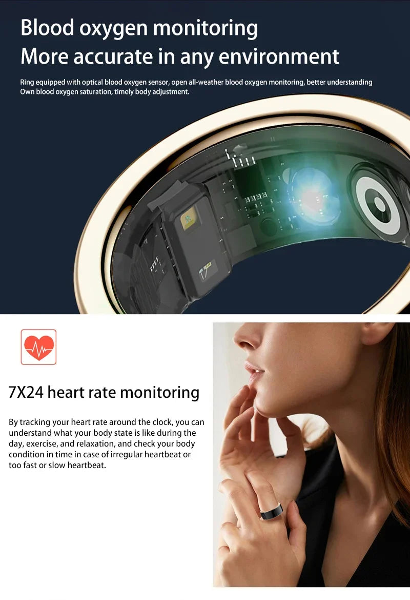 XIAOMI Smart Ring Bluetooth Health Monitoring Blood Oxygen Sleep Heart Rate