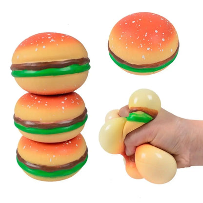 Squishy Hamburger Stress Ball Autism Sensory Toy Stress & Anxiety Relief Fidget Toys