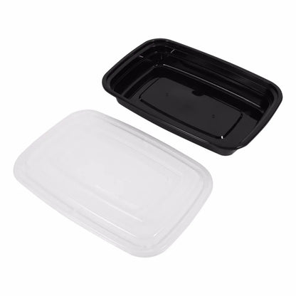 Plastic Reusable Bento Box Meal Storage Food Prep Lunch Box Compartment