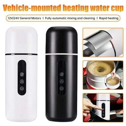 Portable Car Heating Cup Electric Kettle 304 LED Smart Temperature Control Warmer