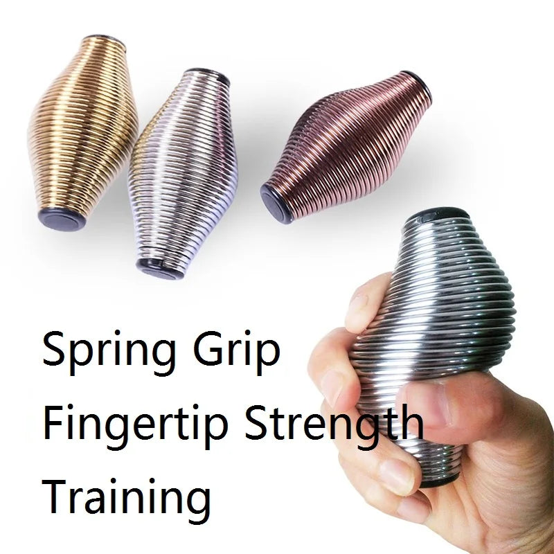 Funny Anti Stress Ball Metal Spring Grip Ball Hand Finger Fitness Ball Grip Strength Toys