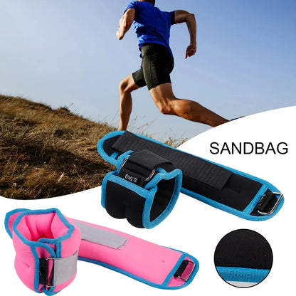 Fitness Equipment Gym Ankle Sandbag D-ring Adjustable Ankle Weight For Dance