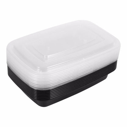 Plastic Reusable Bento Box Meal Storage Food Prep Lunch Box Compartment