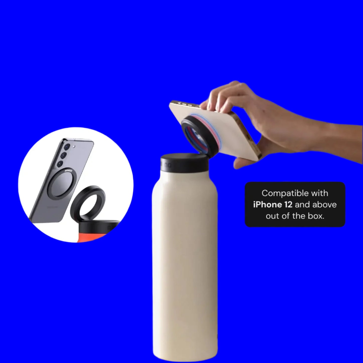 Magnetic grip bottle