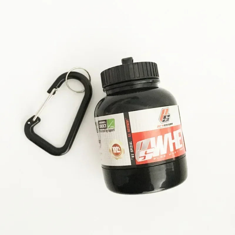 100ML Portable Protein Powder Bottle with Whey Keychain