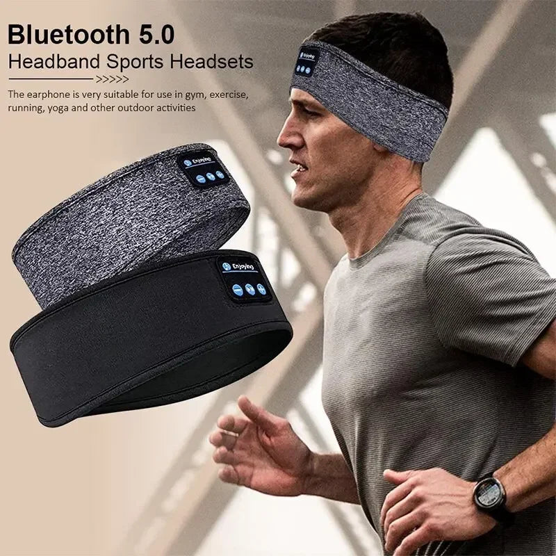 Bluetooth Earphones Sports Sleeping Headband Elastic Wireless Headphones