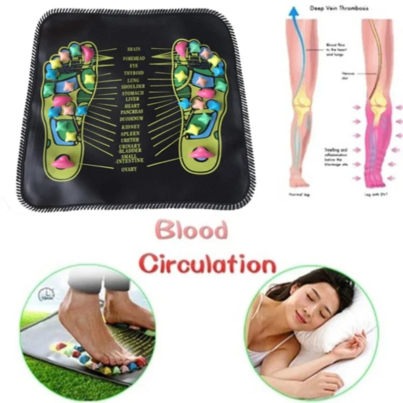 Foot Massage Mat Acupressure Relax Massage Pad Trigger Point Heath Therapy