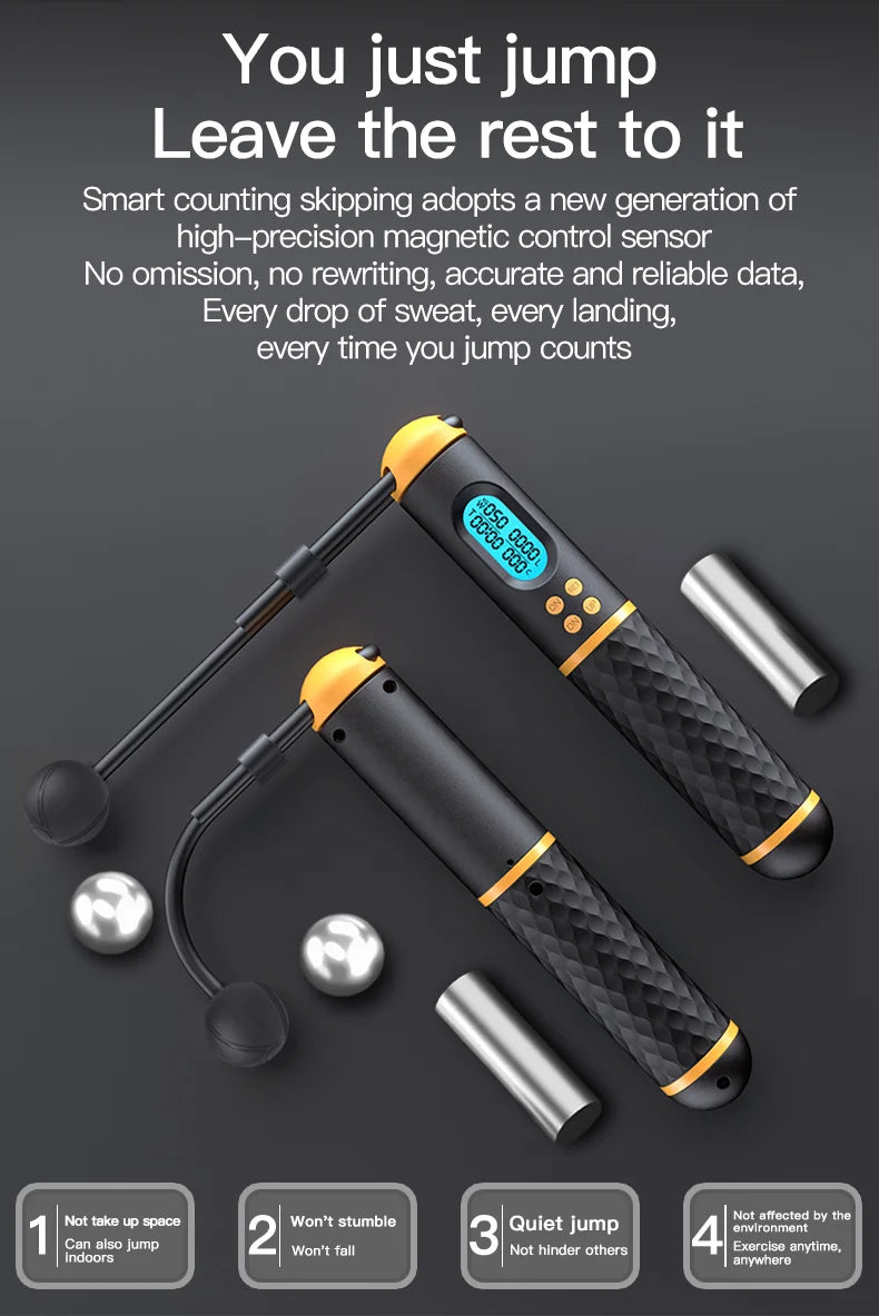 Multifun Skipping Rope With Digital Counter Speed Professional Ball Bearings