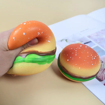 Squishy Hamburger Stress Ball Autism Sensory Toy Stress & Anxiety Relief Fidget Toys