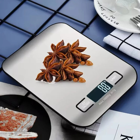 Digital Kitchen Scale LED Display Stainless Steel Panel Electronic Scales Home