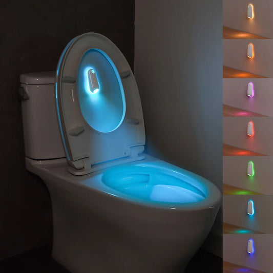 Toilet Night Light Motion Sensor Light Toilet Bowl Light RGB Changing