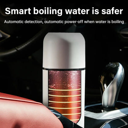 Portable Car Heating Cup Electric Kettle 304 LED Smart Temperature Control Warmer