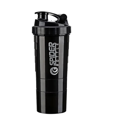 Layers Shaker Protein Bottle Powder Shake Cup Water Bottle Plastic Mixing Cup