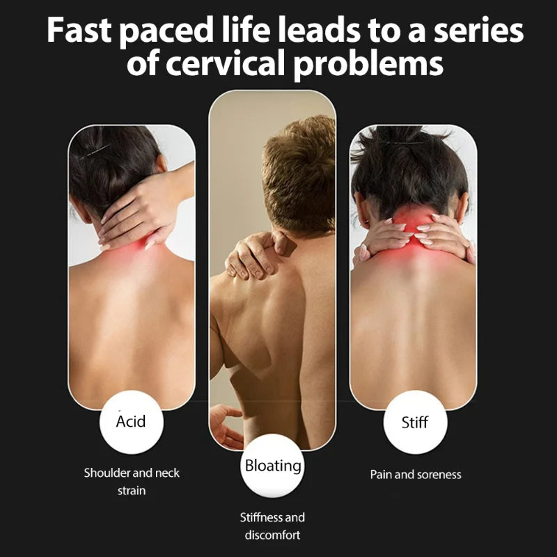 Smart Hanging Neck Massager Portable Muscle Stimulator Relax Neck Protector