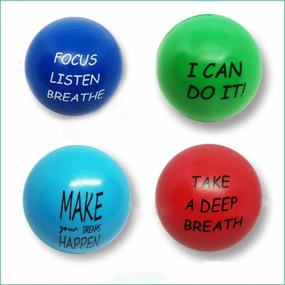 Hand Stress Ball Massage Finger Balls Motivational Stress Balls for Kids