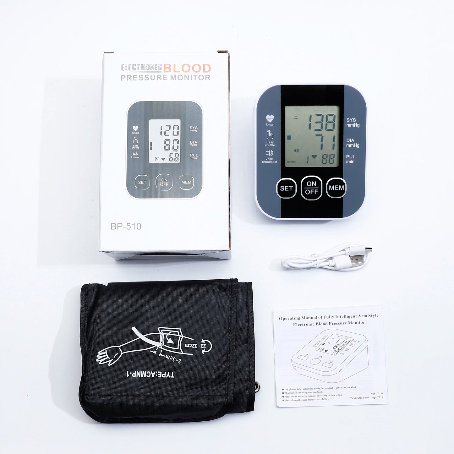 Medical Arm Blood Pressure Meter Tensiometers Tonometer