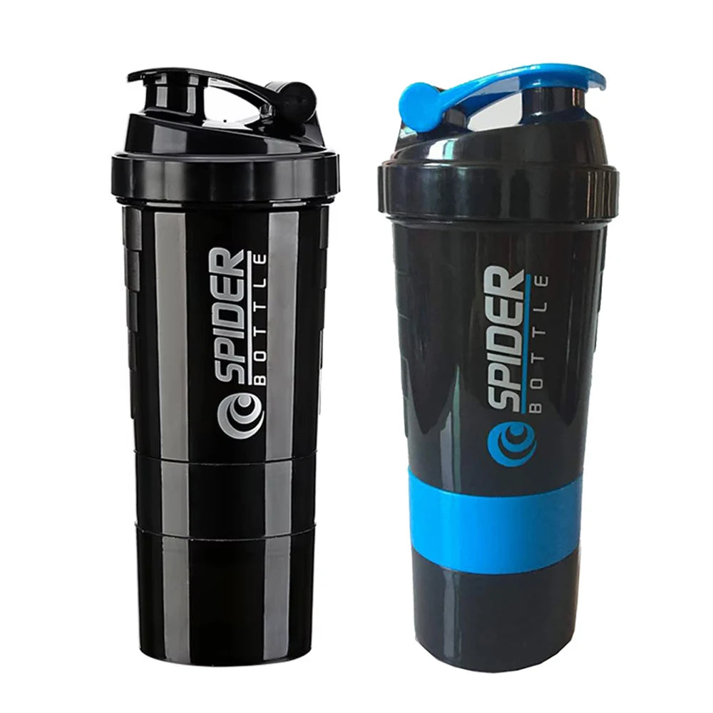 Layers Shaker Protein Bottle Powder Shake Cup Water Bottle Plastic Mixing Cup