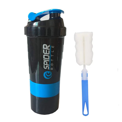 Layers Shaker Protein Bottle Powder Shake Cup Water Bottle Plastic Mixing Cup