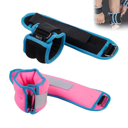 Fitness Equipment Gym Ankle Sandbag D-ring Adjustable Ankle Weight For Dance