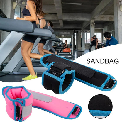 Fitness Equipment Gym Ankle Sandbag D-ring Adjustable Ankle Weight For Dance