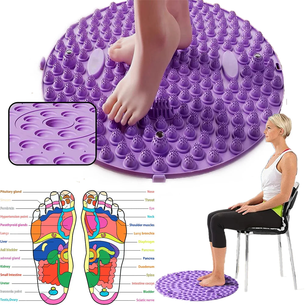 Magnetic Foot Massage Pad TPE Acupressure Yoga Mat Finger Pressure Massager Tools