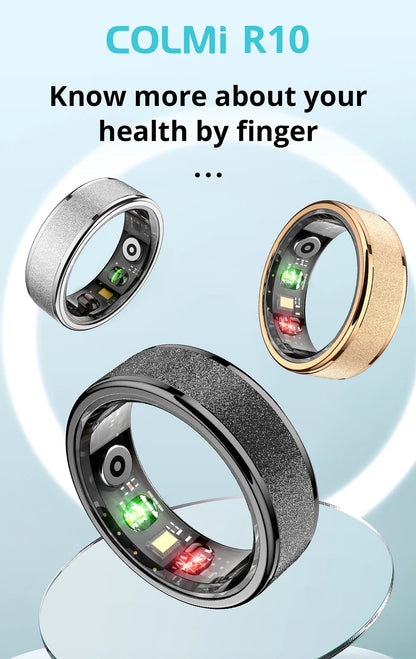 COLMI R10 Smart Ring with Charging Case for Men Women, Health and Sleep Monitor