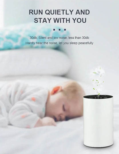 Waterless Essential Oil Diffuser Nebulizing Diffuser Battery & Portable Aromatherapy Diffuser