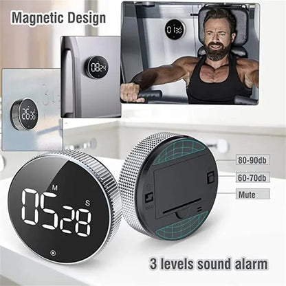 Digital Timer Magnetic Kitchen Gadgets Smart Cooking Timer Alarm Clock Countdown