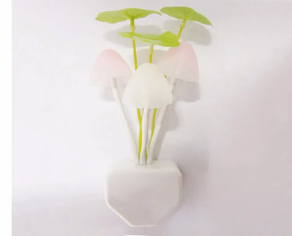 Novelty Mushroom Fungus Night Light EU & US Plug Light Sensor Night Lights